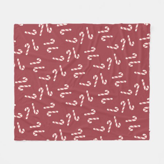 Candy Cane Blanket Fleecedecke (Vorderseite (Horizontal))