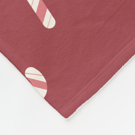 Candy Cane Blanket Fleecedecke (Ecke)