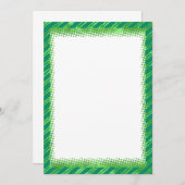 Candy Cane Border Christmas Blank Custom Text Einladung (Vorne/Hinten)