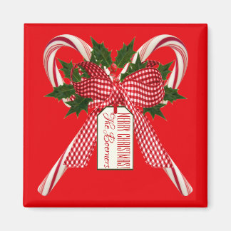 Candy Cane Bouquet Christmas wünscht Magnet