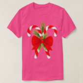 Candy Cane Bow 1 T-Shirt (Design vorne)