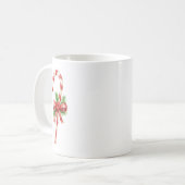 Candy Cane Bow Classic Christmas Kaffeetasse (Vorderseite Links)