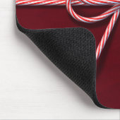 Candy Cane Bow Mouse Pad Mousepad (Ecke)