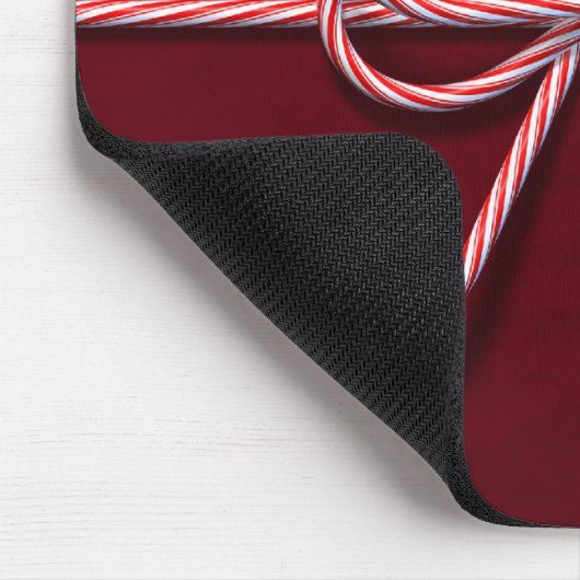 Candy Cane Bow Mouse Pad Mousepad (Ecke)