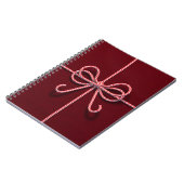 Candy Cane Bow Notebook Notizblock (Linke Seite)