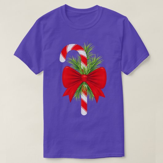 Candy Cane Bow T-Shirt (Design vorne)