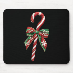 Candy Cane Bow Weihnachts Peppermint Weihnachtskup Mousepad