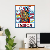 CANDY CANE BRAIN INDICA POSTER (Heimbüro)