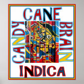 CANDY CANE BRAIN INDICA POSTER (Vorne)