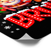 Candy Cane Bruh Cute Santa Elf Christmas Xmas Boy  Poster (Ecke)