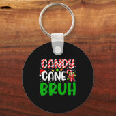 Candy Cane Bruh Funny Christmas Family Matching Xm Schlüsselanhänger (Vorderseite)