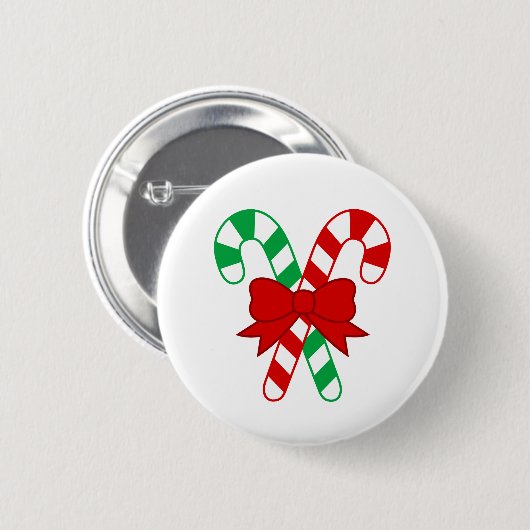 Candy Cane Button (Vorne & Hinten)