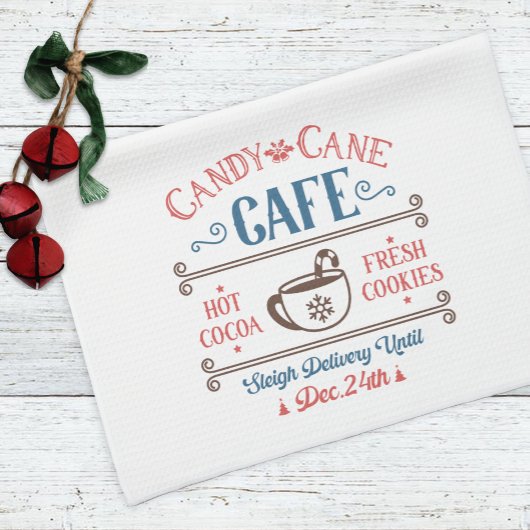 Candy Cane Cafe Holiday Weihnachten Geschirrtuch