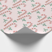 Candy Cane Cheer Geschenkpapier (Ecke)