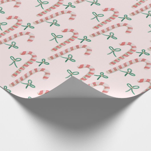 Candy Cane Cheer Geschenkpapier (Ecke)