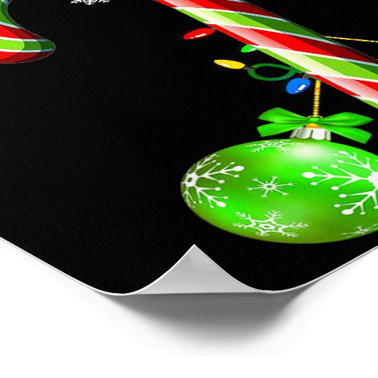 Candy Cane Chest Nuts Couples Funny Chestnuts Xmas Poster (Ecke)