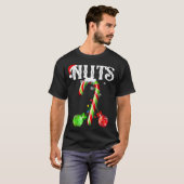 Candy Cane Chest Nuts Couples Funny Chestnuts Xmas T-Shirt (Vorne ganz)