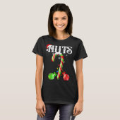 Candy Cane Chest Nuts Couples Funny Chestnuts Xmas T-Shirt (Vorne ganz)