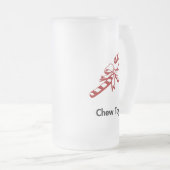 Candy Cane Chew Toy Mattglas Bierglas (VorderseiteRechts)