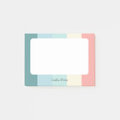 Candy Cane Chic Farbblock Pastell Post-it Klebezettel (Vorderseite)