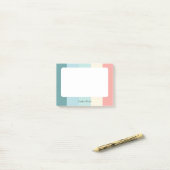 Candy Cane Chic Farbblock Pastell Post-it Klebezettel (Auf Schreibtisch)