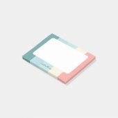Candy Cane Chic Farbblock Pastell Post-it Klebezettel (angewinkelt)