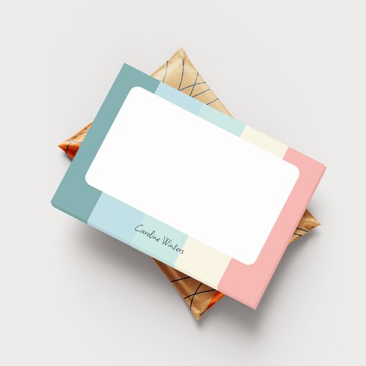 Candy Cane Chic Farbblock Pastell Post-it Klebezettel