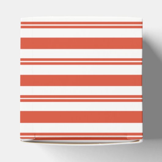 Candy Cane Chorus-Big Stripe Horizonal Gift Box Geschenkschachtel (Oben)