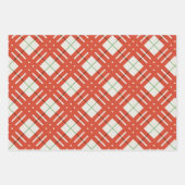 Candy Cane Chorus Diagonal Flat Sheet Set of 3 Geschenkpapier Set (Vorderseite 3)