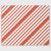 Candy Cane Chorus-Stripe-Diagonal Geschenkpapier (Flach)