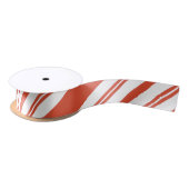 Candy Cane Chorus-Stripe-Diagonal Satinband (Spule)