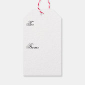 Candy Cane Chorus-Stripe-Verticle Geschenkanhänger (Rückseite)