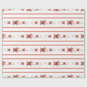 Candy Cane Chorus Wrapping Paper Geschenkpapier (Flach)