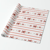Candy Cane Chorus Wrapping Paper Geschenkpapier (Ungerollt)
