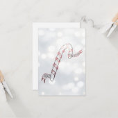 Candy Cane, Christmas 3,5" x 5" Grußkarte Karte (Vorderseite/Rückseite Beispiel)