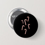 Candy Cane Christmas Button (Vorne & Hinten)
