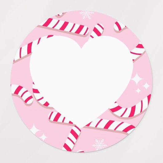 Candy Cane Christmas Etiketten (Design 2)