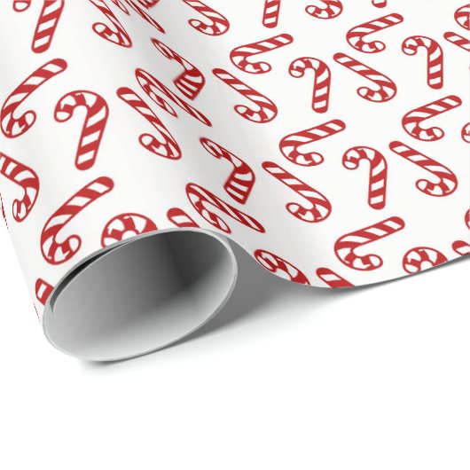 Candy Cane Christmas Geschenkpapier (Rolleneckpunkt)