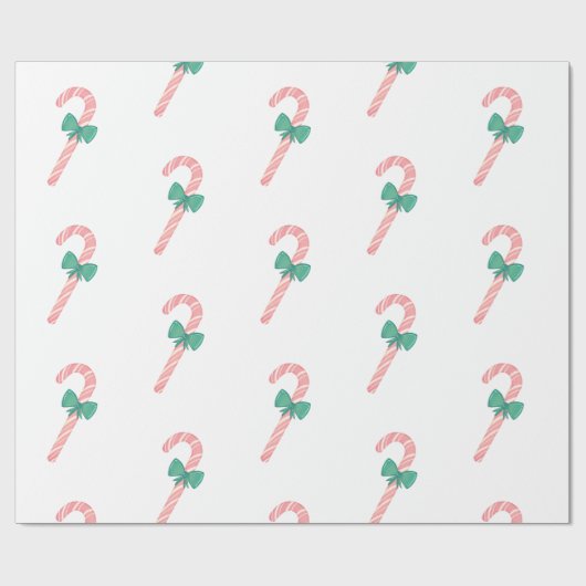 Candy Cane Christmas Geschenkpapier (Flach)