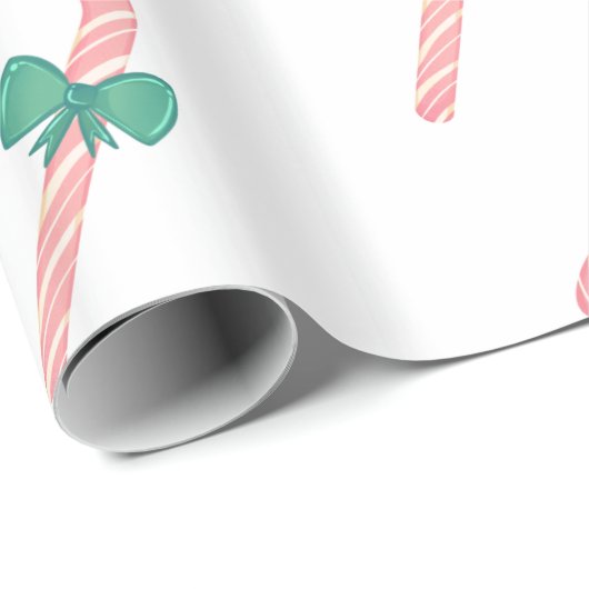 Candy Cane Christmas Geschenkpapier (Rolleneckpunkt)