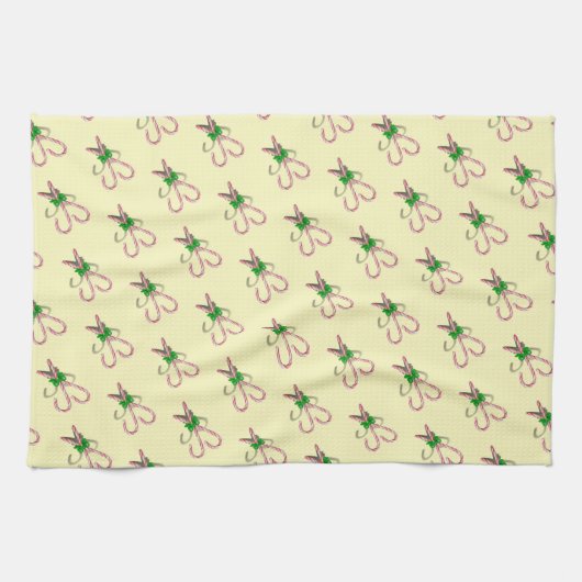 Candy Cane Christmas Geschirrtuch (Horizontal)