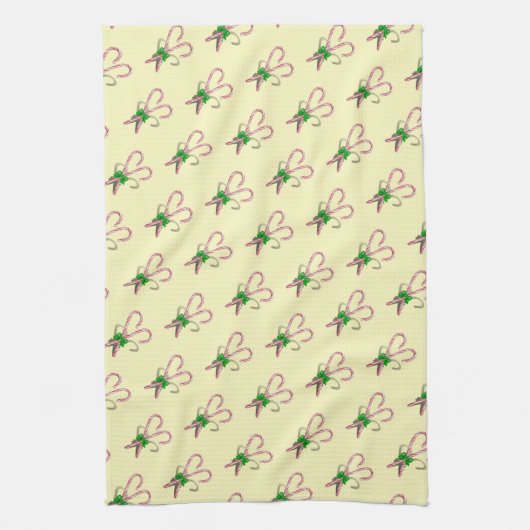 Candy Cane Christmas Geschirrtuch (Vertikal)