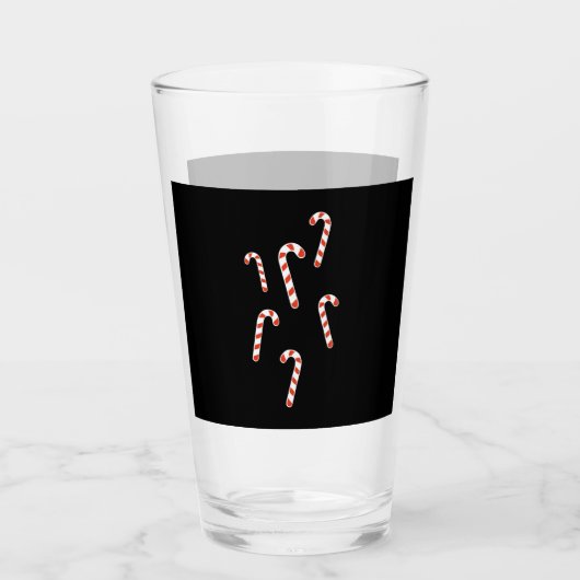 Candy Cane Christmas Glas (Vorderseite)