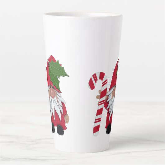 Candy Cane Christmas Gnome Milchtasse (Vorderseite)