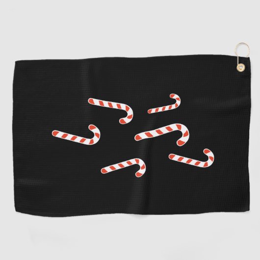 Candy Cane Christmas Golfhandtuch (Horizontal)