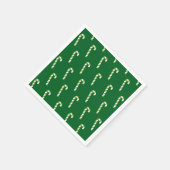 Candy Cane Christmas Green Serviette (Ecke)