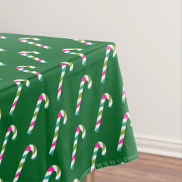 Candy Cane Christmas Green Tischdecke
