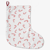 Candy Cane Christmas Großer Weihnachtsstrumpf (Vorderseite)