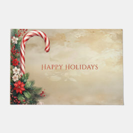 Candy Cane Christmas Holiday Doormat Fußmatte