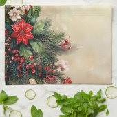 Candy Cane Christmas Holiday Kitchen Towel Geschirrtuch (Gefaltet)